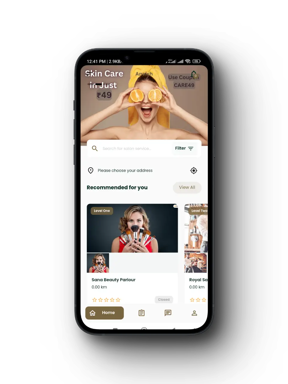 Find salon in your area mockup
