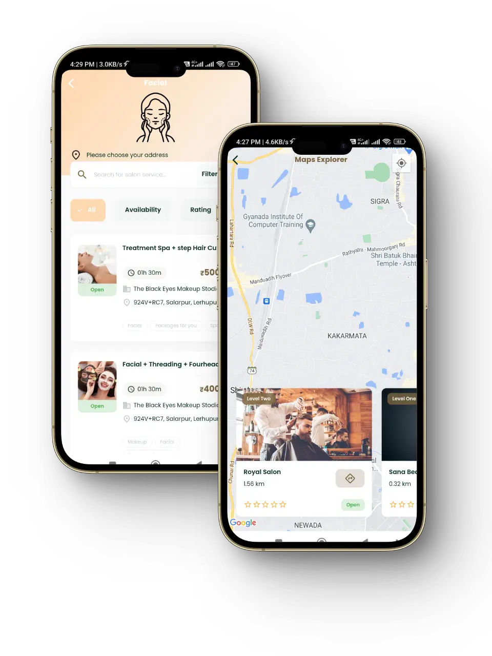 Explore map mockup